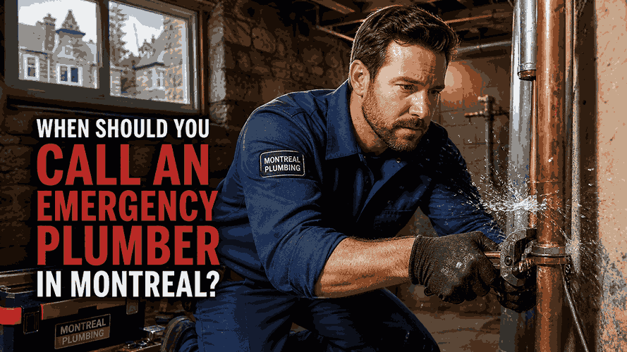 When Should You Call an Emergency Plumber in Montreal for Immediate Help?